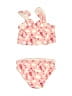 Unbranded Hearts Pink Two Piece Swimsuit 18-24 MO / 24 MO - photo 2