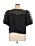 FRAME 100% Cotton Black Short Sleeve Blouse Size XL - photo 1