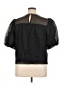 FRAME 100% Cotton Black Short Sleeve Blouse Size XL - photo 2