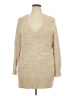 Style&Co Metallic Tan Pullover Sweater Size 2X - photo 1