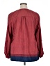 Lucy & Laurel 100% Polyester Red Long Sleeve Blouse Size 1X - photo 2