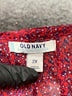 Old Navy 100% Polyester Red Sleeveless Blouse Size 2X - photo 7
