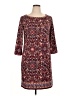 Max Studio Paisley Burgundy Casual Dress Size XL - photo 1