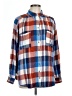 Pilcro Plaid Blue Long Sleeve Button-Down Shirt Size L (petite) - photo 1