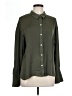 Free People 100% Polyester Solid Green Long Sleeve Blouse Size L - photo 1