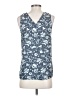 Ann Taylor LOFT Outlet Floral Blue Tank Top Size XS - photo 2