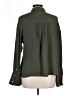 Free People 100% Polyester Solid Green Long Sleeve Blouse Size L - photo 2
