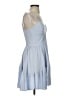 Open Edit Solid Blue Casual Dress Size S - photo 4