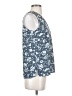 Ann Taylor LOFT Outlet Floral Blue Tank Top Size XS - photo 4