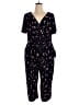 Kaileigh Floral Black Jumpsuit Size 2X - photo 1
