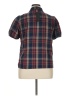 Assorted Brands 100% Polyester Plaid Blue Short Sleeve Blouse Size XL - photo 2