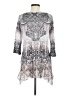 One World Silver 3/4 Sleeve Blouse Size M - photo 2