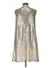 MSK Metallic Silver Cocktail Dress Size L - photo 2