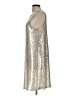 MSK Metallic Silver Cocktail Dress Size L - photo 5