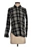 Gap Plaid Black Long Sleeve Button-Down Shirt Size XS - photo 1