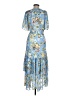 Tanya Taylor 100% Polyester Paisley Blue Cocktail Dress Size 6 - photo 2