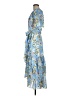 Tanya Taylor 100% Polyester Paisley Blue Cocktail Dress Size 6 - photo 5