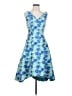 Adrianna Papell Tropical Blue Cocktail Dress Size 0 - photo 1