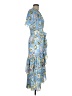 Tanya Taylor 100% Polyester Paisley Blue Cocktail Dress Size 6 - photo 4