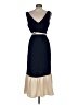 DKNY 100% Polyester Color Block Blue Casual Dress Size 6 - photo 2