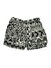 Topshop 100% Polyester Print Black Shorts Size 6 - photo 1
