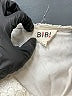 Bibi 100% Polyester Ivory 3/4 Sleeve Blouse Size L - photo 7