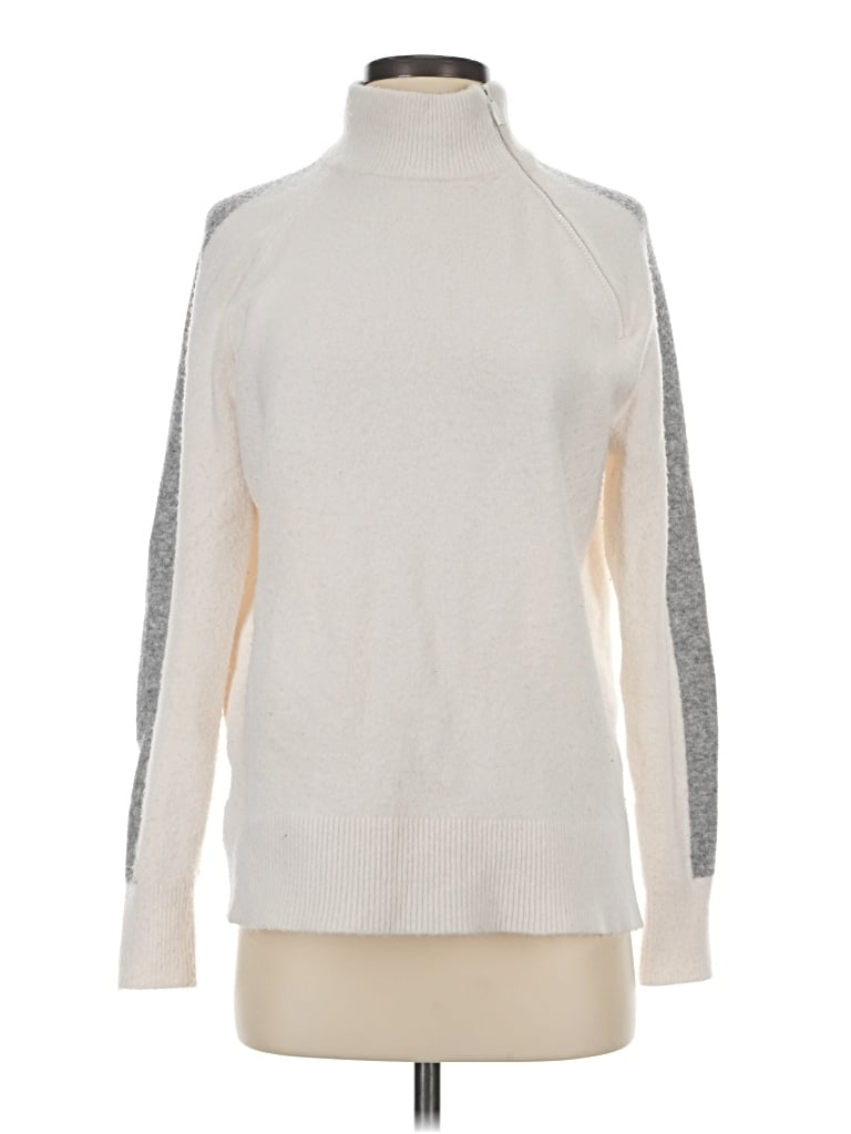 Pre-owned Lou & Grey Turtleneck Sweater In Ivory