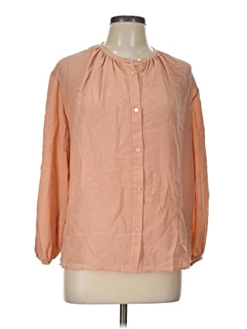 Everlane Long Sleeve Silk Top (view 1)