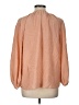Everlane 100% Silk Orange Long Sleeve Silk Top Size L - photo 2