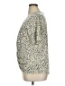 Bobeau Animal Print Ivory Short Sleeve Blouse Size XL - photo 5