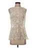 CAbi 100% Cotton Ivory Sleeveless Blouse Size S - photo 1