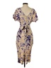 ASOS 100% Viscose Print Tan Cocktail Dress Size 4 - photo 2