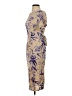 ASOS 100% Viscose Print Tan Cocktail Dress Size 4 - photo 5