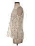 CAbi 100% Cotton Ivory Sleeveless Blouse Size S - photo 5