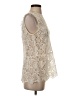 CAbi 100% Cotton Ivory Sleeveless Blouse Size S - photo 4