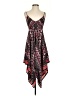 Express 100% Polyester Paisley Red Casual Dress Size XS - photo 1