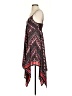 Express 100% Polyester Paisley Red Casual Dress Size XS - photo 5