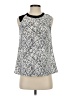 Cynthia Rowley TJX 100% Polyester Silver Sleeveless Top Size S - photo 1