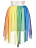 Unbranded 100% Polyester Color Block Green Orange Casual Skirt Size XXL - photo 2