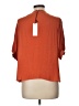 Maison d' Amelie 100% Polyester Orange Short Sleeve Blouse Size L - photo 2