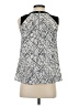 Cynthia Rowley TJX 100% Polyester Silver Sleeveless Top Size S - photo 2