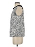 Cynthia Rowley TJX 100% Polyester Silver Sleeveless Top Size S - photo 5