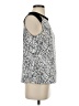 Cynthia Rowley TJX 100% Polyester Silver Sleeveless Top Size S - photo 4