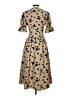 JESSAKAE 100% Polyester Stars Tan Casual Dress Size XS - photo 2