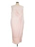 ELOQUII Solid Pink Cocktail Dress Size 28 - photo 1