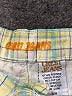 Crest Jeans Plaid Yellow Denim Shorts Size 7 - 8 - photo 3