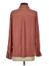 Banana Republic 100% Polyester Houndstooth Brown Long Sleeve Blouse Size S - photo 2