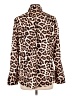 Unbranded Animal Print Brown Long Sleeve Blouse Size L - photo 2
