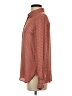 Banana Republic 100% Polyester Houndstooth Brown Long Sleeve Blouse Size S - photo 5