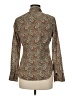 J.Crew 100% Cotton Paisley Brown Long Sleeve Button-Down Shirt Size M (estimated) - photo 2